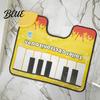 Toilet Piano Mat with Anti-Slip Backing  Waterproof Auto-Off Electronic Keyboard Mat  Toe Tapping Floor Musical for Bathroom