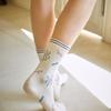 NMOO.OU S38_FLUTTERING FLOWERS SOCKS_blue