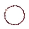 Women's Single-Loop Red Garnet Beaded Bracelet – Niche Design and Good Luck Charm