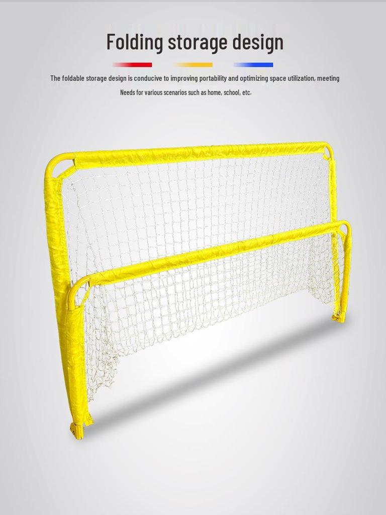 Portable Foldable Football Goal for Kids - Outdoor and Kindergarten Futsal Match Net