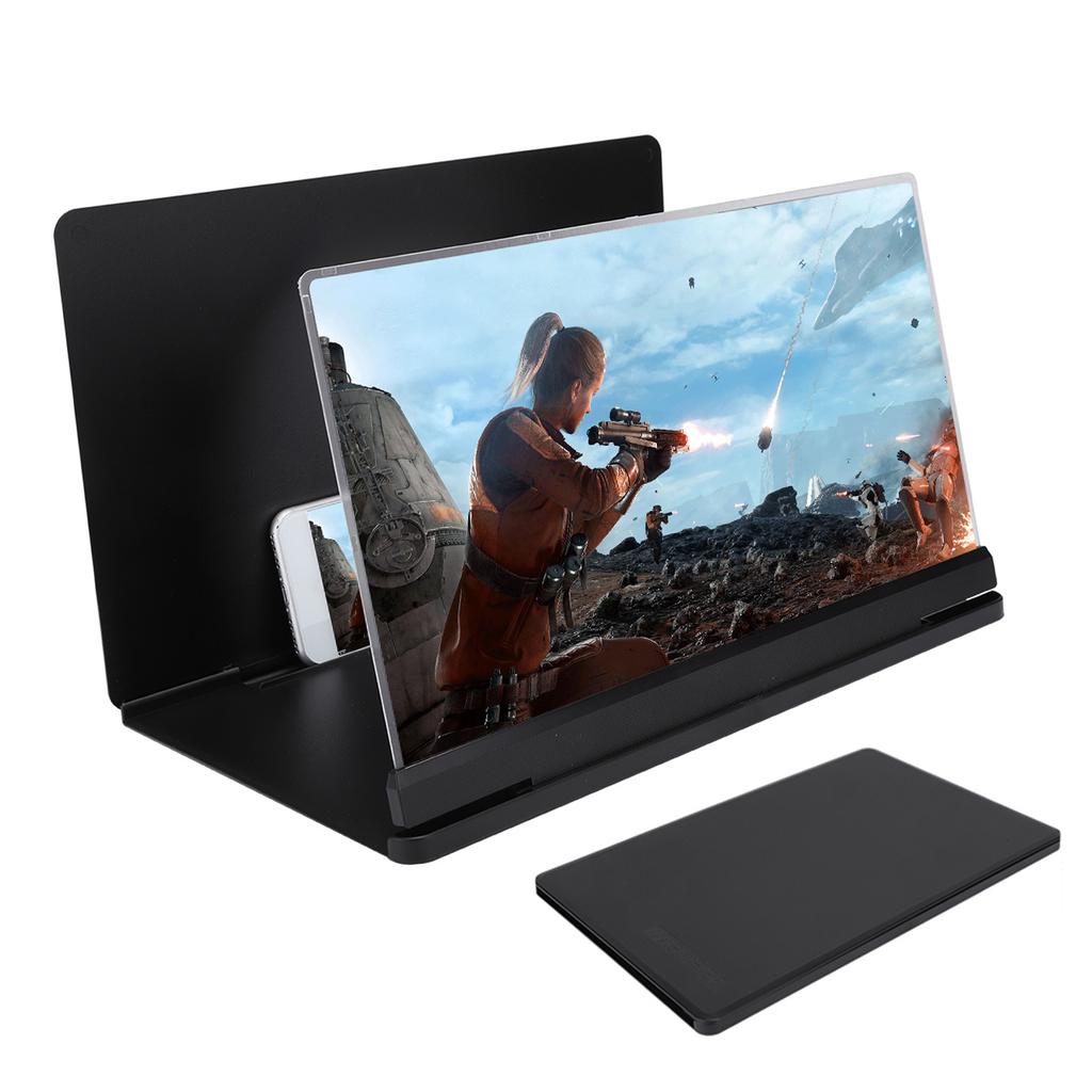 18X Mobile Phone Screen Magnifixer Amplifier 14in Anti Radiation Zoom Prevent Reflective(Black)