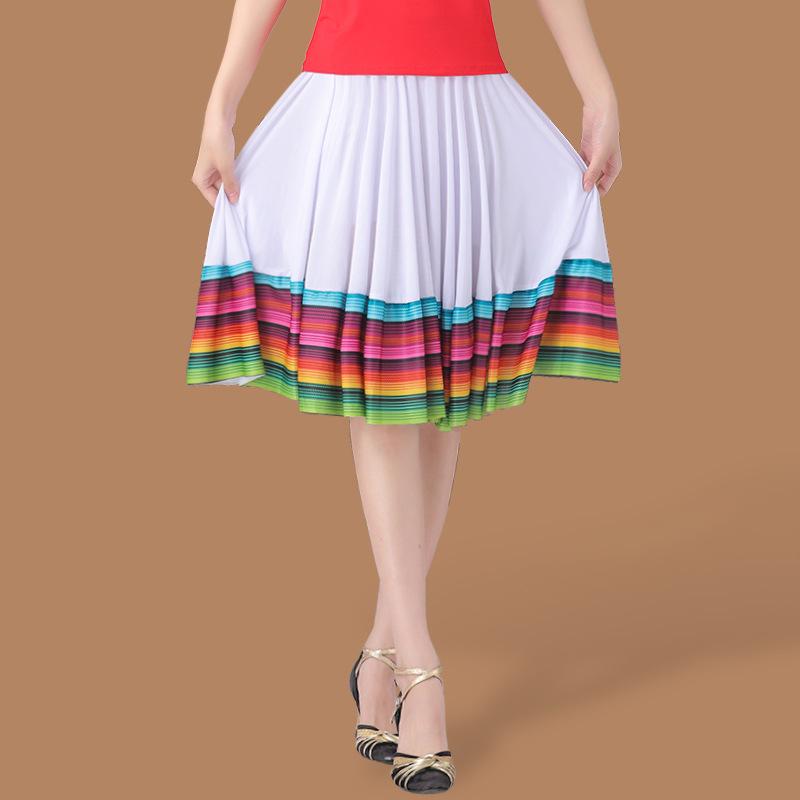 2026 Damen-Ballsaal-Tanzrock für Frauen mittleren Alters und Seniorinnen mit weitem Saum