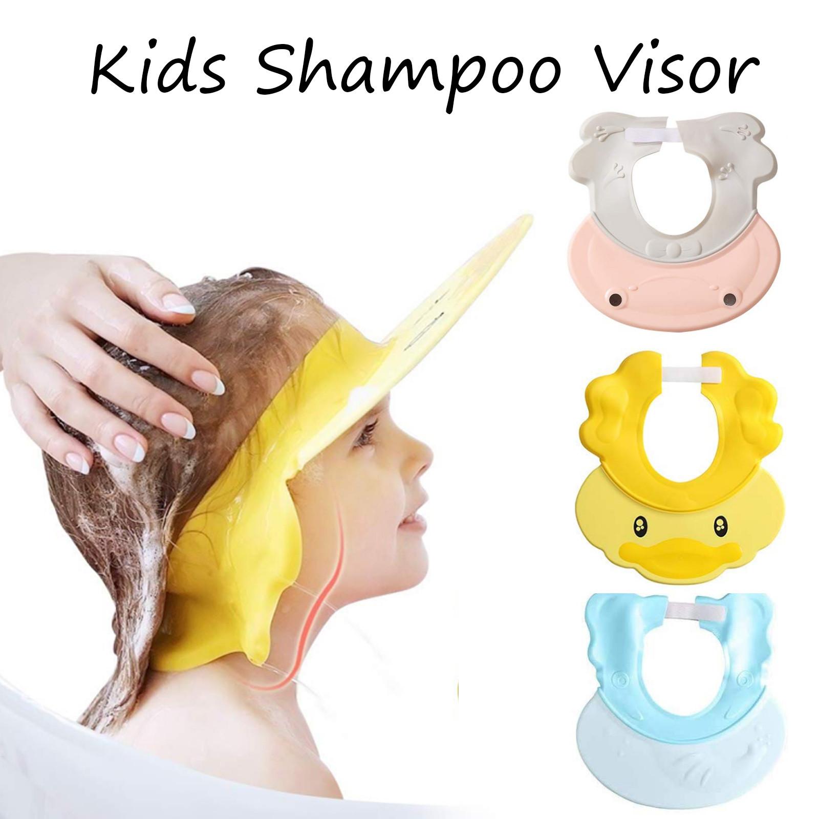

Toddler Kids Boys Girls Cartoon Shampoo Visor Bathing Shower Cap Hat
