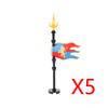 Military Building Blocks Solider Figures Medieval Crusaders Jerusalem Black Hawk Red Lion Knights Accessories Flags Vest MOC