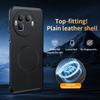 Funda magnética para Realme GT8 Pro Compatible con MagSafe Cubierta trasera de silicona de lujo y cuero PU Para Realmi GT 8 Pro 5G Paracho a prueba de golpes