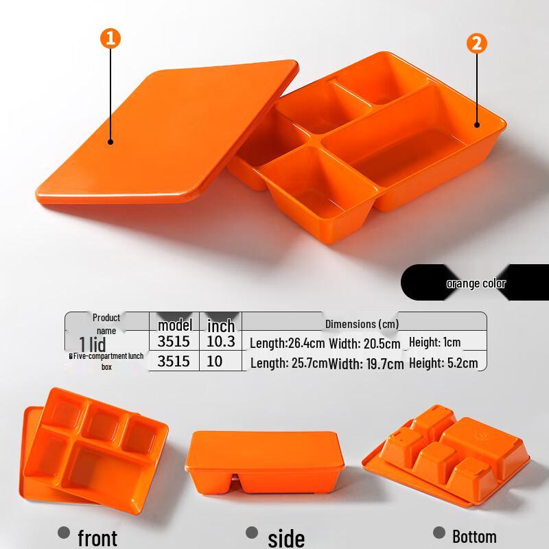 Melamine Canteen Compartment Plate