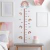 Cartoon Rainbow Height Scale Wall Stickers for Kid Room Decorations Wall Murals Bedroom Self-adhesive Decals Home Decors