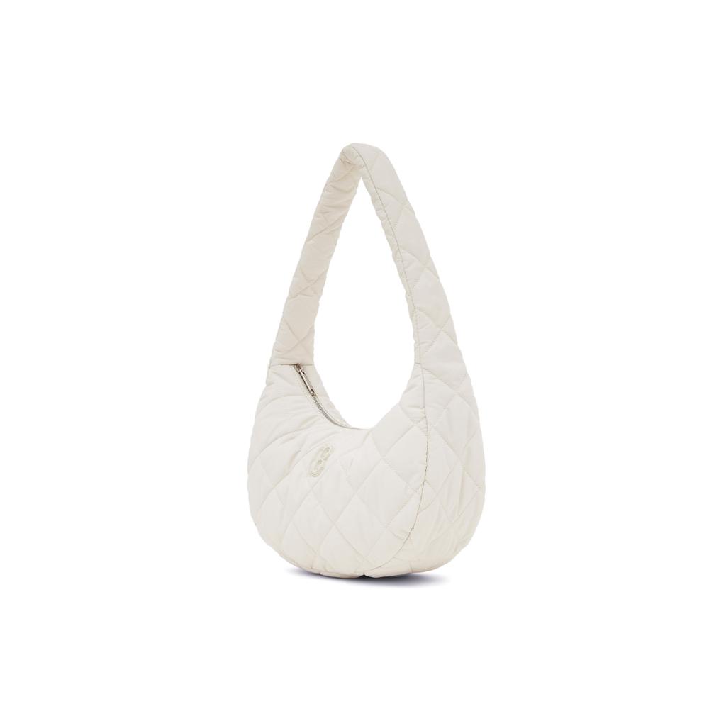 New MLB Boston Red Sox Team Polyester Cloud Bag Mom Bag Shoulder Bag Hobo Bag Handbag Women's White 3ABQM0936-43CRP