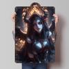 Dark Angel With Horns Tin Plaque Poster Customized Wall Art Retro Vintage Metal Signs for Man Cave Room Decoration Desk Decor
