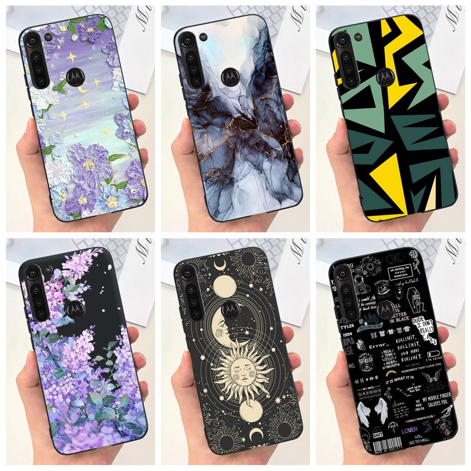 For Motorola Moto G8 Power Case XT2041-1 XT2041-3 Cover Fashion Marble Flower Soft Slim Phone Funda For Moto G 8 G8 Power Bumper
