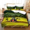 Farm Tractor Bedding Set Duvet Cover Set with Pillowcase Home Textile Twin Full Queen King Bedclothes for Family Home Decor