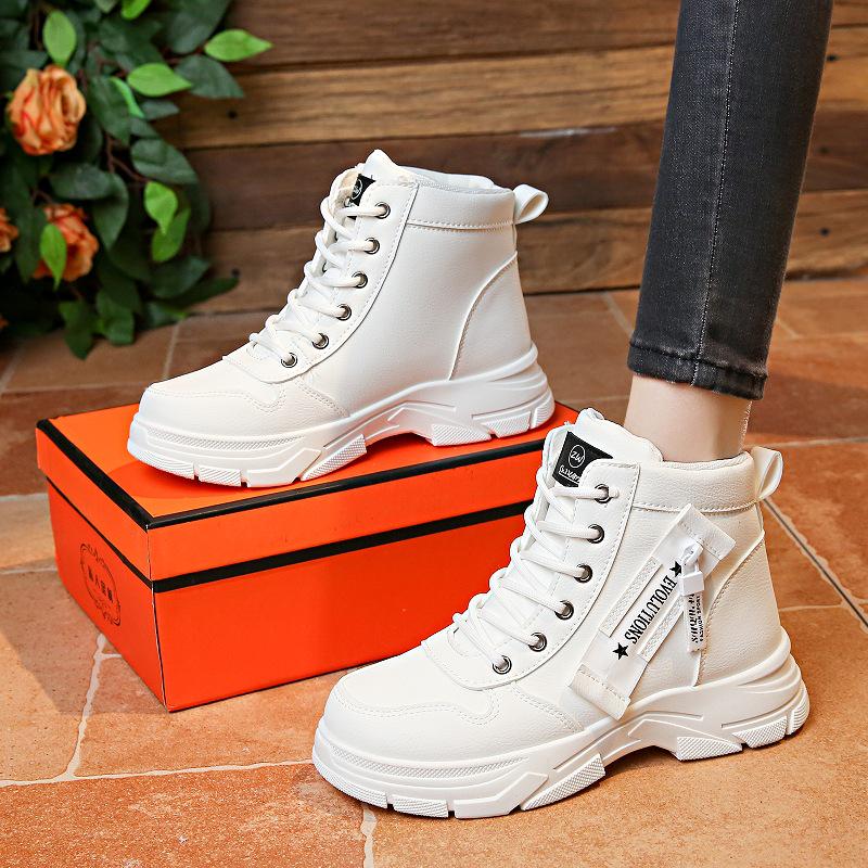 Women's 2024 High-Top Non-Slip Thick-Soled Snow Boots: Autumn/Winter Casual Outdoor Motorcycle Shoes