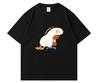 Trendiges kurzärmeliges T-Shirt im amerikanischen Stil mit digitalem Porträt-Aufdruck für Damen und Herren, lockere Passform, Streetwear, Sommerkleidung