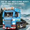 992PCS Container Truck Building Blocks European Heavy Duty Trailer Car Model Bricks Desktop Ornament Educational DIY Toy Gift