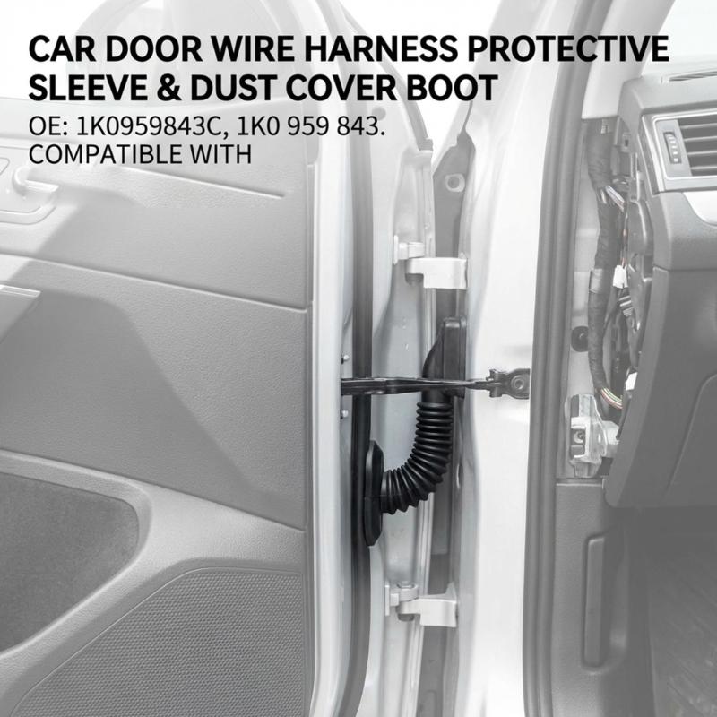 Long Lasting Heavy Duty ABS Door Threading Sheathing Wire Harness Dust Cover Protector For Sagitar 1K0959843C Model