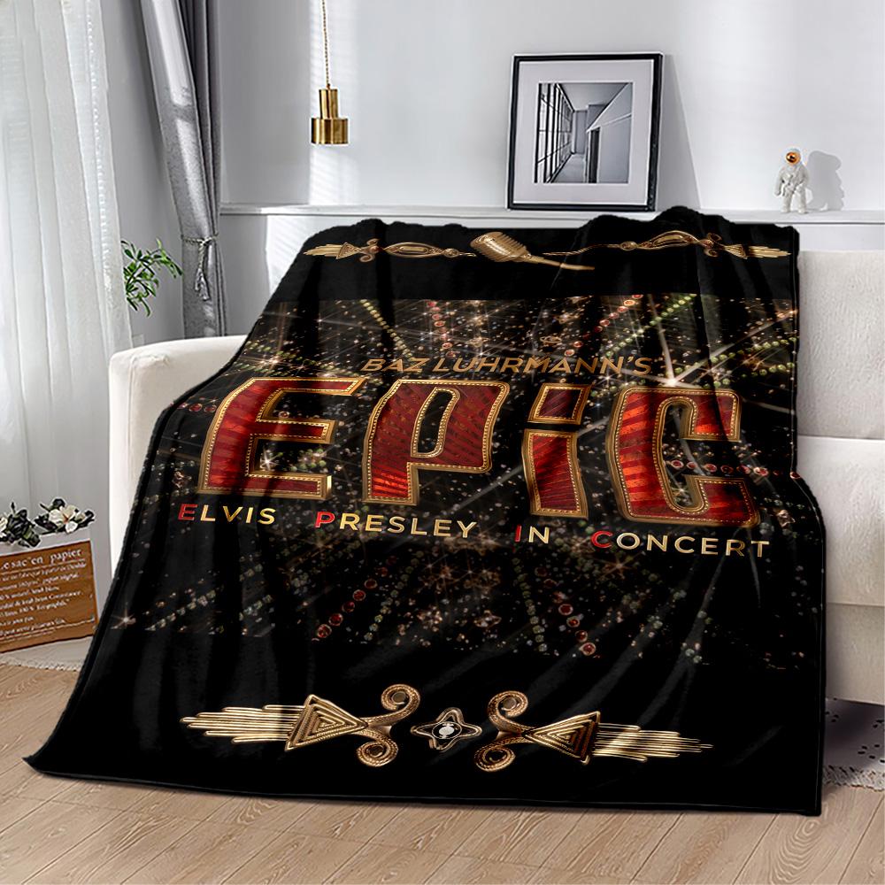 Elvis: Rock Legend Blanket Durable Comfort Perfect for Chair Sofa Bed for All Seasons Modern Best Holiday Gift for Friends Family