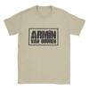 Vintage DJ Armin Van Buuren  TShirt for Men Round Neck Pure Cotton T Shirts  Short Sleeve Tee Shirt Unique Clothing