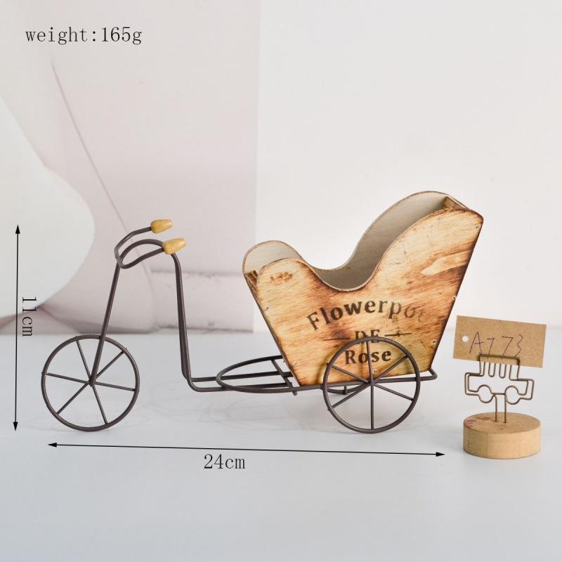 

5 стилей Цветочный зеленый горшок для растений, суккулентный деревянный цветочный горшок, ретро-железный цветочный горшок, форма велосипеда, столешница, украшение для крыльца