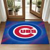 Chicago Cubs Design Crystal Velvet Rug Soft Decorative Mat for Bedroom Entrance
