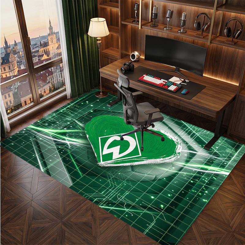 Tappeto in Velluto di Cristallo con Stampa Calcio Werder Bremen, Comodo Assorbente d'Acqua Antiscivolo Tappeto per Pavimenti Interni