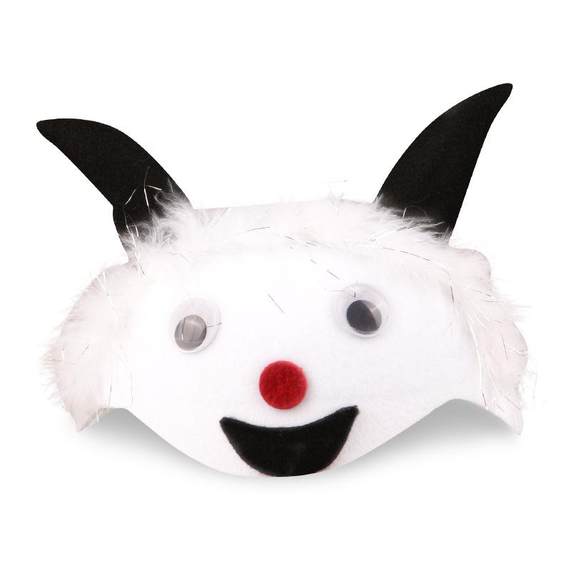 Cartoon Animal Party Kids Hat Children's Day Stage Performance Props Zoo Carnival Felt Hat Zodiac Rabbit Mouse Headdress