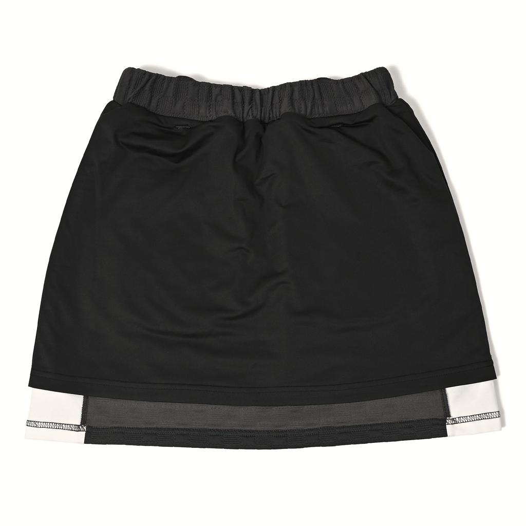 Delsol 7905 Ripple Long Sleeve Set 2025 Golf Elastic Ripple Plus Skirt and 4L Half-Zip (GRY) Fall/Winter Women's Wear, Waist, Pattern, Half-Zip,