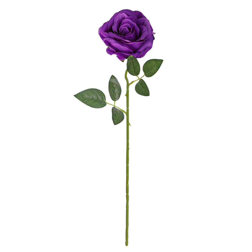 1 PC Realistic Roses Bouquet with Faux Stems Artificial Silk Roses Floral Wedding Bouquet for Home Decor Wedding Decoration