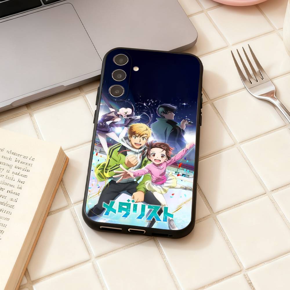 Medalist Anime Inori   phone Case For Samsung Galaxy A73,A72,A71,A70,A53,A52,A51,Others Soft Black Shell
