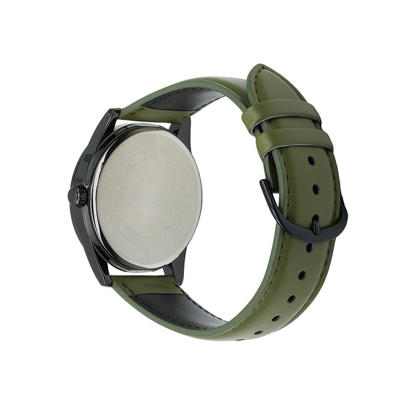 Casio DRESS Men's Pointer Display Watch Series Simple Fashion Classic Casual Date Display Waterproof Quartz Movement Leather Strap MTP-VD02BL-3E