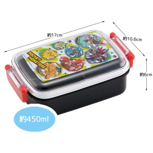 Lancheira Skater 450ml Pokemon 23 Antibacteriana para Crianças Feita no Japão RBF3ANAG-A