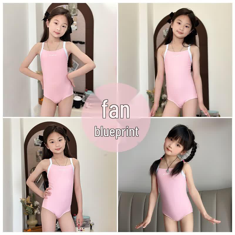PULASSI Girls' One-Piece Professional Training Swimsuit