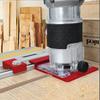 Woodworking Aluminum Alloy Router Guide Rail Adapter or 2pcs Rail Stop For Precise Cutting, Compatible W/ Most Track Saw Guides