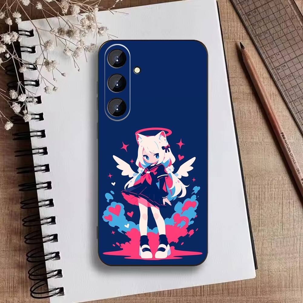 U-Atelier of Witch Hat Phone Case For Samsung Galaxy A73,21,22,32,71,53,52,51,80,5G Soft Black Cover