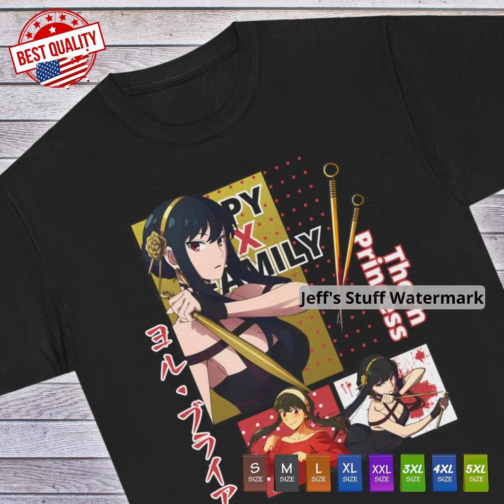 Waifu Girl Yor Forger T Shirt Spy X Family Anime Japanese Tee Manga Cosplay