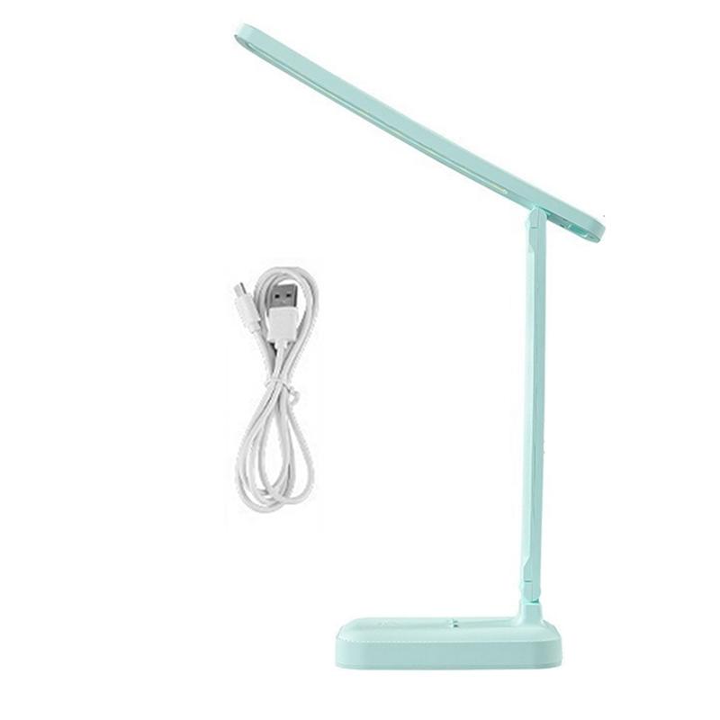 ABBY-Three-Color Eye Protection Desk Lamp USB Battery Dual Power Supply Touch Folding Desk Lamp B