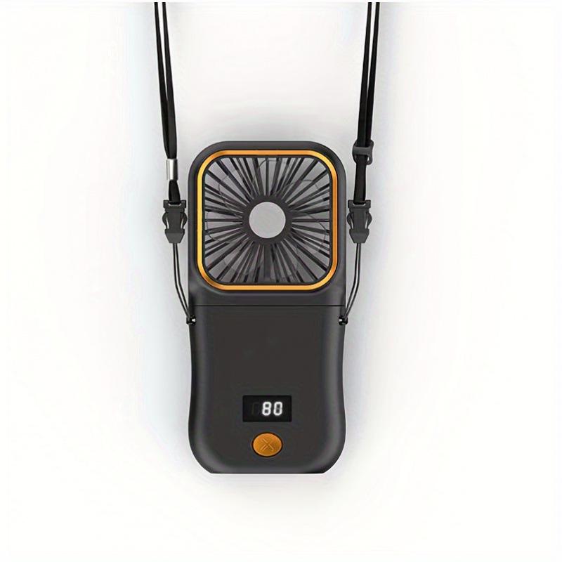 

M 19208 USB Rechargeable Neck Fan - Portable Hanging Cooling Device Default чорний