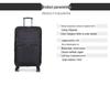 Large Capacity Rolling Suitcase with Universal Wheels, Combination Lock, Leather & Oxford Cloth Travel Bag for Men & Women