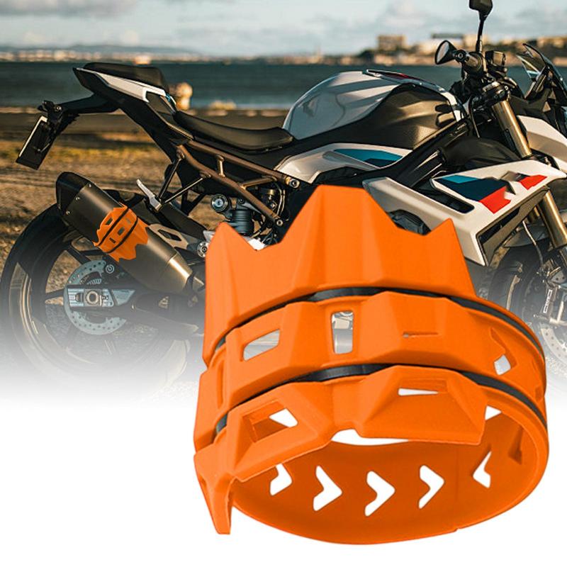 Motorrad Auspuff Endrohr Schutzabdeckung Endrohrschutz Verbrühschutz Elastischer Schalldämpfer Endrohrring Schalldämpfer