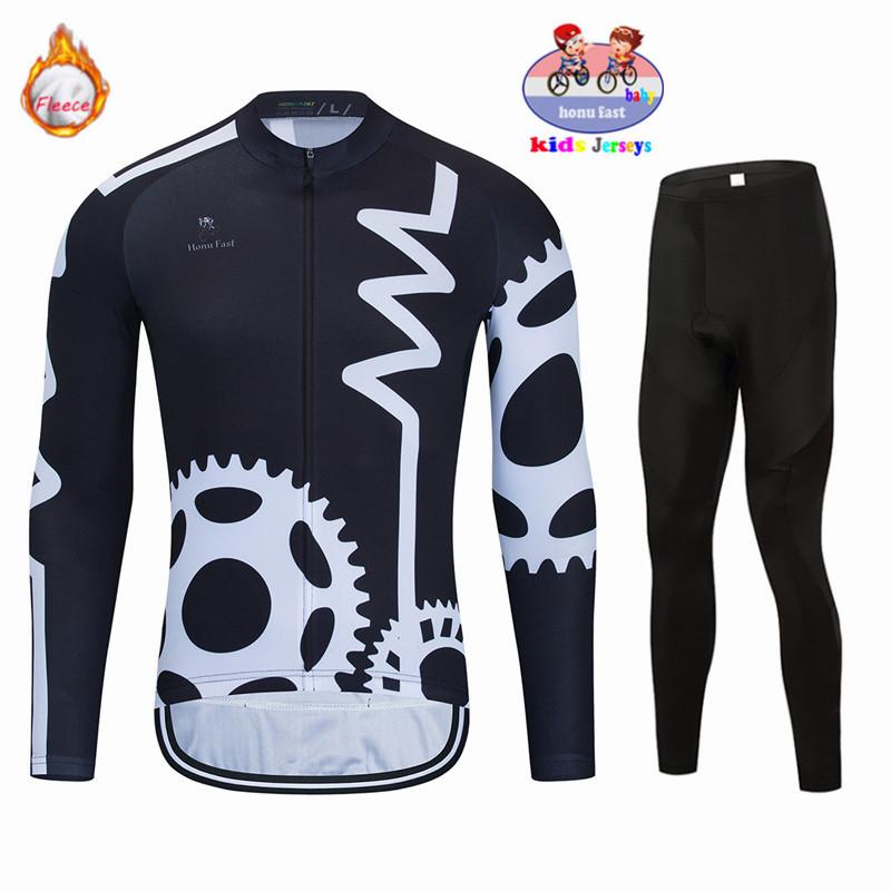 2026 Set Maglia da Ciclismo Termica in Pile a Manica Lunga Invernale per Bambini Mantieni Caldo Abbigliamento per Bicicletta Balance Bambini Body Imbottiti per Neonati