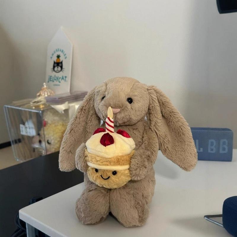 Süßer Kapuzen-Bademantel mit Hasenohren Teddybär Plüschtier Weiches Kuscheltier Sofa Dekoration Geburtstag Valentinstagsgeschenk Kuschelbegleiter Spielzeug
