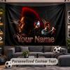 Wall Hanging Tapestry Custom NameThe Weeknd Pattern Personalized Printed Fabric Wall Decor