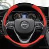 Carbon Fiber Leather Car Steering Wheel Cover for Jeep Grand Cherokee ZJ WJ WK WK2 WL 1993- 38cm Auto Interior Accessories