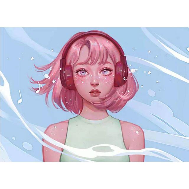 Full 5D Diamond Painting Beautiful Girl DIY Diamond Embroidery Diamond Mosaic Cross Stitch Kits Home Decor Gift