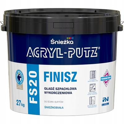 Śnieżka Acryl-Putz Fs 20 Finisaj Glet de Finisaj Gata de Utilizare 27Kg