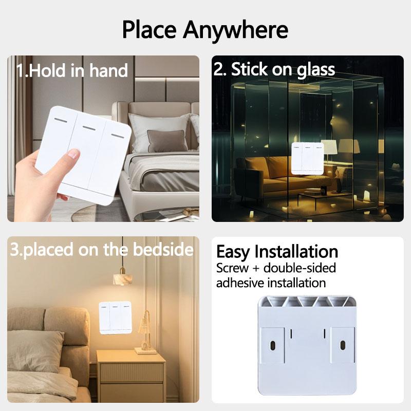 RF 433MHZ Mini Smart Switch LED Light Switch 100-220V 86 Wall Panel Remote Control Relay Receiver 1/2/3 Gang For Home Lamp Fan