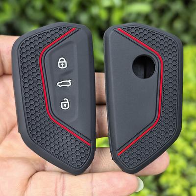 Car Key Case Cover For VW Volkswagen Golf 8 MK8 ID.3 ID.4 Cupra Skoda Octavia A8 SEAT Leon MK4 2020 2021 Formentor Tarraco