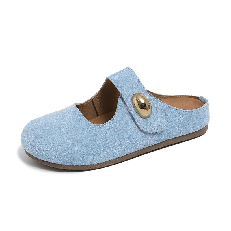 Soft-soled Shoes Half-slippers New Style Shoes, One-foot Inward-increasing and Flip-top Slippers