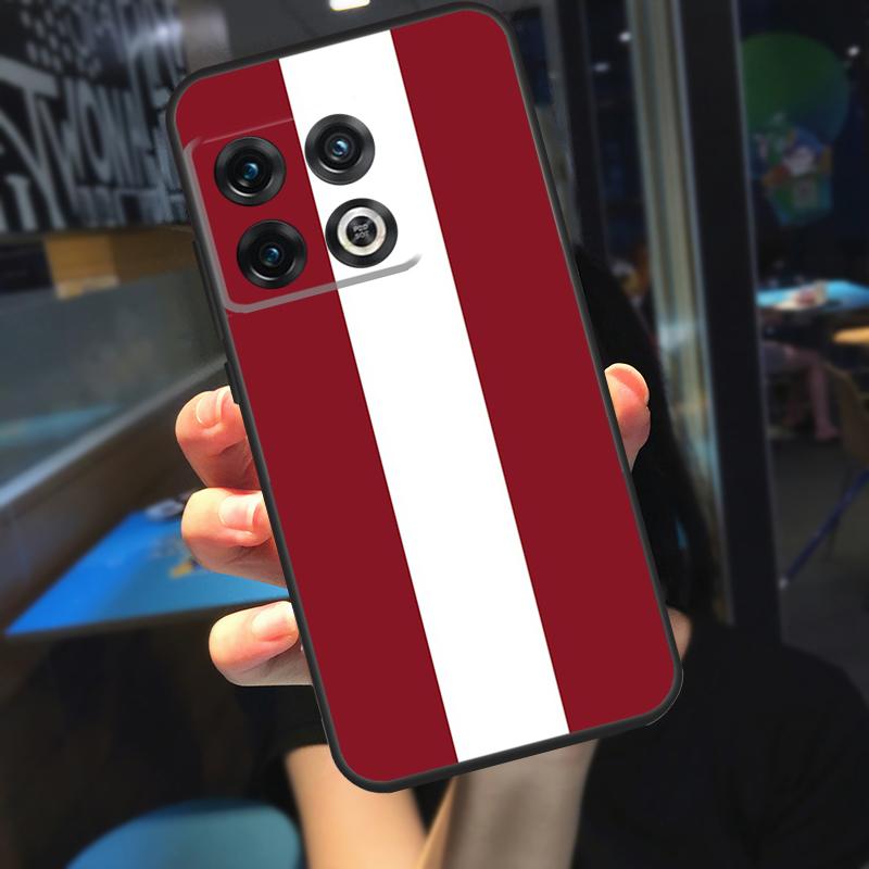 Latvia Flag Funda For OnePlus 13 12 R 11 9 10 Pro 8T 9RT 10T OnePlus Nord 4 CE 2 3 Lite N30 N20 Case