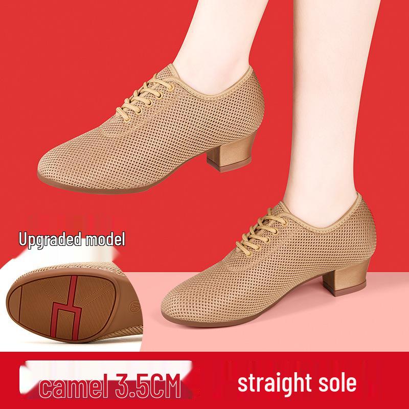 Women's Latin & Ballroom Dance Shoes - Soft Sole, Breathable, Lightweight, Ideal for Teachers, Training & Square Dance.