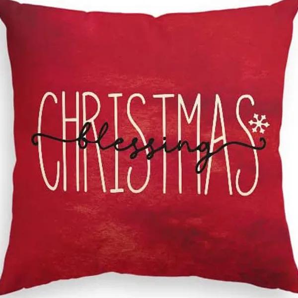 New Christmas Pillow Cover, Deer Snow Festival Decoration, Home Sofa, Living Room Pillow, Cushion Cover